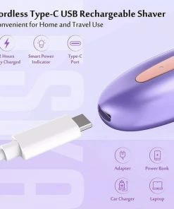 Perfect Als Moederdag Cadeau Cadeautje Elektrisch Scheerapparaat Voor Dames, Draadloze Ladyshaver Voor Gezicht, Armen En Benen, Oksels, Intieme Zone, Droog En Nat Scheren, USB-C Opladen - Paars -Philips winkel 550x550 722