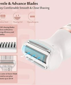 Perfect Als Moederdag Cadeau Cadeautje Elektrisch Scheerapparaat Voor Dames, Draadloze Ladyshaver Voor Gezicht, Armen En Benen, Oksels, Intieme Zone, Droog En Nat Scheren, USB-C Opladen - Wit -Philips winkel 550x550 729