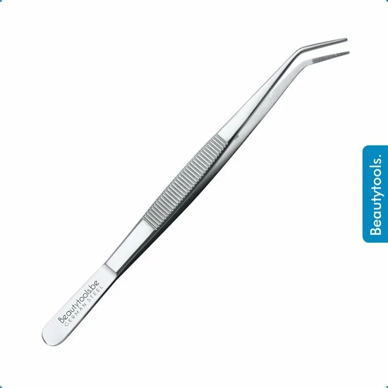 Beautytools.be BeautyTools Punt Pincet SOLID-GRIP - Pincet Met Microvertanding Voor Splinters En Hobby - Kromme Bek - Tweezers (16 Cm) - Inox (PT-2083) 1 Beautytools.be BeautyTools Punt Pincet SOLID-GRIP - Pincet Met Microvertanding Voor Splinters En Hobby - Kromme Bek - Tweezers (16 Cm) - Inox (PT-2083)