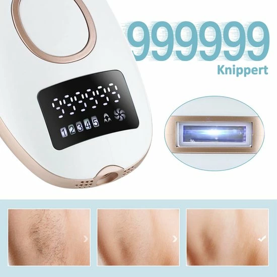 Merkloos Lichtontharingsapparaat - IPL Ontharingsapparaat - Laser En Lichtontharing - Ontharing - Inclusief Beschermbril En Scheermes 3 Merkloos Lichtontharingsapparaat - IPL Ontharingsapparaat - Laser En Lichtontharing - Ontharing - Inclusief Beschermbril En Scheermes - Afbeelding 3