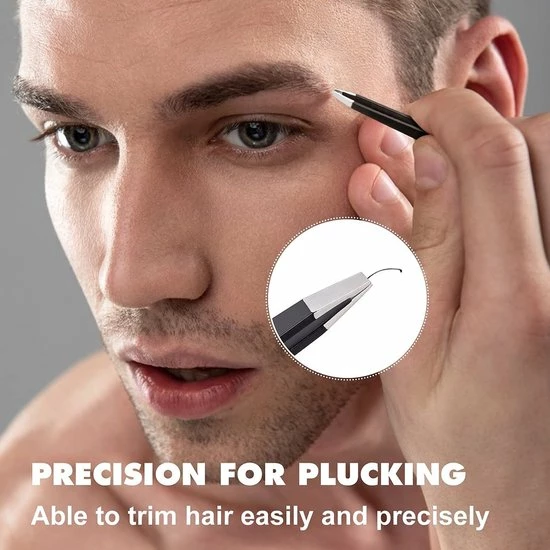 BOTC Pincet Epileer Set - 4 Delige - Wenkbrauw Scheermesje/Trimmer - Zwart 4 BOTC Pincet Epileer Set - 4 Delige - Wenkbrauw Scheermesje/Trimmer - Zwart - Afbeelding 4