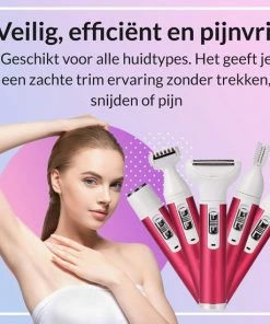 Rivema 5-in-1 Ladyshave Draadloos Voor Vrouwen ? Epilator ? Wenkbrauw Trimmer ? Scheerapparaat Vrouw ? Ontharingsapparaat - Body Shaver -Philips winkel 550x550 810