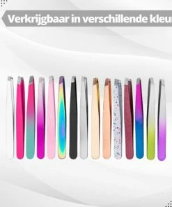 AdroitGoods Pincet Epileer - Slanted - RVS - Professioneel - Wit -Philips winkel 550x550 838