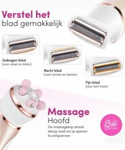 TheBeautyWay 4 In 1 Ladyshave ? Draadloos - Nat & Droog - Massage, Reinig & Epileer - Scheerapparaat Vrouw -Philips winkel 550x550 96