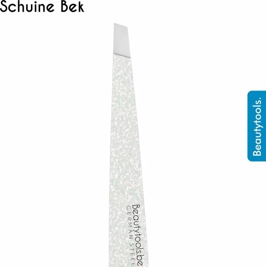 Beautytools.be BeautyTools Epileerpincet PRECISION - Pincet Met Schuine Bek Voor Wenkbrauwen - Silver Sparkle - Tweezers (9.5 Cm) - (BT-1970) 2 Beautytools.be BeautyTools Epileerpincet PRECISION - Pincet Met Schuine Bek Voor Wenkbrauwen - Silver Sparkle - Tweezers (9.5 Cm) - (BT-1970) - Afbeelding 2