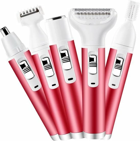 Bluemay 5-in-1 Ladyshave - Pijnloos - Ladyshave Voor Vrouwen - Scheerapparaat - Trimmer - Haarverwijderaar - Ontharing - Ontharingsapparaat 1 Bluemay 5-in-1 Ladyshave - Pijnloos - Ladyshave Voor Vrouwen - Scheerapparaat - Trimmer - Haarverwijderaar - Ontharing - Ontharingsapparaat