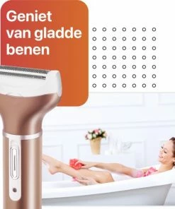 Smart-Tech - 4 In 1 Ladyshave - Oplaadbaar - Wenkbrauw Trimmer - Neus- En Oor Trimmer - Rose Gold 14 Smart-Tech - 4 In 1 Ladyshave - Oplaadbaar - Wenkbrauw Trimmer - Neus- En Oor Trimmer - Rose Gold -Philips winkel 550x552