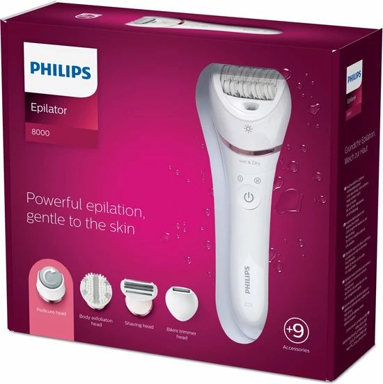 Philips Series 8000 BRE740/10 - Wet & Dry - Epileerapparaat 13 Philips Series 8000 BRE740/10 - Wet & Dry - Epileerapparaat - Afbeelding 13