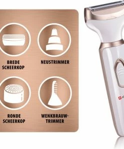 Alpina Ladyshave - Scheerapparaat Vrouwen - 4-in-1 - Lichaam En Gezicht - Incl. Wenkbrauwtrimmer - USB Oplaadbaar 18 Alpina Ladyshave - Scheerapparaat Vrouwen - 4-in-1 - Lichaam En Gezicht - Incl. Wenkbrauwtrimmer - USB Oplaadbaar -Philips winkel 550x556 3