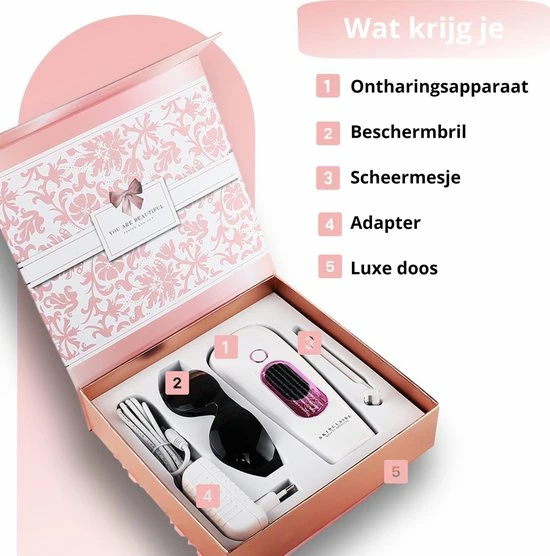 Skinclaire IPL Ontharingsapparaat - Laser Ontharing - Laser En Lichtontharing - GRATIS Beschermbril En Scheermesje 10 Skinclaire IPL Ontharingsapparaat - Laser Ontharing - Laser En Lichtontharing - GRATIS Beschermbril En Scheermesje - Afbeelding 10