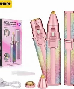 Beautyforall Ladyshave-Epileerapparaat-Oplaadbaar-Gezichtshaarverwijdering Voor Vrouwen Gezicht 3 In 1 - Veiligheidsscheermes Voor Het Scheren - Kleine Scheerapparaten - Mini-scheermesset Voor Vrouwen Voor Gezicht