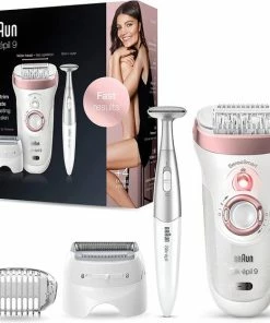 Braun Silk Epil 9 - Epileerapparaat - Nat En Droog Ontharen - Met Bikinilijn Trimmer - Draadloos - Wit/Roze -Philips winkel 550x558 11