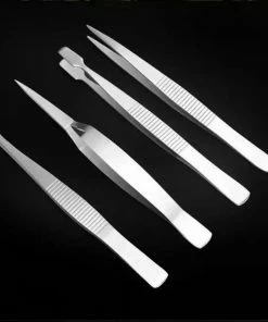 LOUZIR 4 Stuks Pincetten + Etui - Epileerpince - Wimperpincet - Tweezer, Epileer Pincet - Roestvrij Staal- Eyelash Tweezer Set -Pincet Splinter- Keukenpincet -Philips winkel 550x560 4