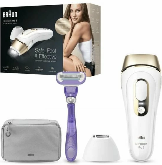 Braun Silk?expert Pro 5 PL5117 - Nieuwste Generatie IPL Ontharing, Zichtbare Ontharing - Wit En Goud 18 Braun Silk?expert Pro 5 PL5117 - Nieuwste Generatie IPL Ontharing, Zichtbare Ontharing - Wit En Goud - Afbeelding 18