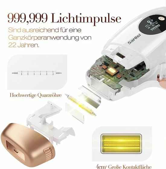 IPL Ontharingsapparaat, Thuisgebruik IPL Haarverwijderaar 999,999 Lichtimpuls & 3 Cm Ontharingsgrootte, Duurzame Ontharingsapparaat Laser Voor Lichaam, Gezicht, Bikinizone, Intieme Delen 10 IPL Ontharingsapparaat, Thuisgebruik IPL Haarverwijderaar 999,999 Lichtimpuls & 3 Cm Ontharingsgrootte, Duurzame Ontharingsapparaat Laser Voor Lichaam, Gezicht, Bikinizone, Intieme Delen - Afbeelding 10