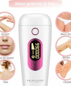 Skinclaire IPL Ontharingsapparaat - Laser Ontharing - Laser En Lichtontharing - GRATIS Beschermbril En Scheermesje 16 Skinclaire IPL Ontharingsapparaat - Laser Ontharing - Laser En Lichtontharing - GRATIS Beschermbril En Scheermesje -Philips winkel 550x562 2