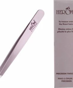 Herome Eye Care Pincet - Precision Tweezers - Epileer Pincet Voor De Fijnste Wenkbrauwhaartjes - Staal