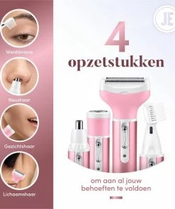 J.E? J.E Ladyshave Voor Vrouwen - Ontharings Trimmer - Haarverwijderaar - 4 In 1 - Black Friday 2022 -Philips winkel 550x564 1