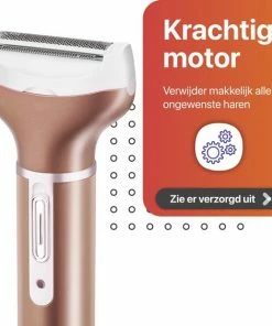 Smart-Tech - 4 In 1 Ladyshave - Oplaadbaar - Wenkbrauw Trimmer - Neus- En Oor Trimmer - Rose Gold 17 Smart-Tech - 4 In 1 Ladyshave - Oplaadbaar - Wenkbrauw Trimmer - Neus- En Oor Trimmer - Rose Gold -Philips winkel 550x564 2