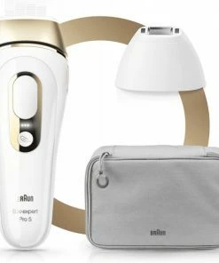 Braun Silk?expert Pro 5 PL5117 - Nieuwste Generatie IPL Ontharing, Zichtbare Ontharing - Wit En Goud