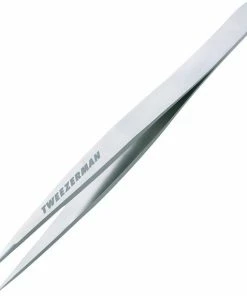 Tweezerman - Punt Tweezer - Classic Stainless Steel - Slant Point Tweezer