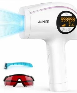 IPL Ontharingsapparaat, Thuisgebruik IPL Haarverwijderaar 999,999 Lichtimpuls & 3 Cm Ontharingsgrootte, Duurzame Ontharingsapparaat Laser Voor Lichaam, Gezicht, Bikinizone, Intieme Delen