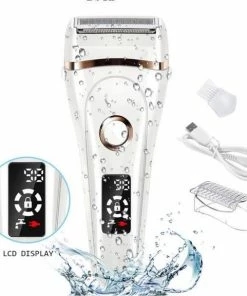 J.E® J.E Ladyshave - 3-in-1 Ladyshave - Draadloos - Ontharen - Oplaadbaar - Wit