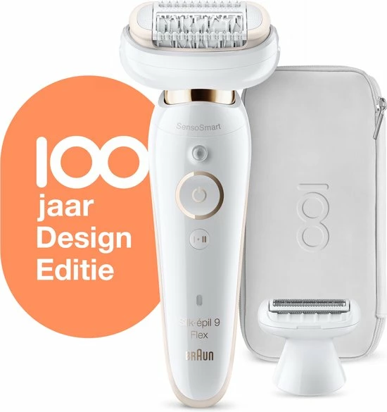 Braun Silk-?pil 9 Flex Epilator Voor Vrouwen, Design Editie Met Reisetui - Wit 12 Braun Silk-?pil 9 Flex Epilator Voor Vrouwen, Design Editie Met Reisetui - Wit - Afbeelding 12