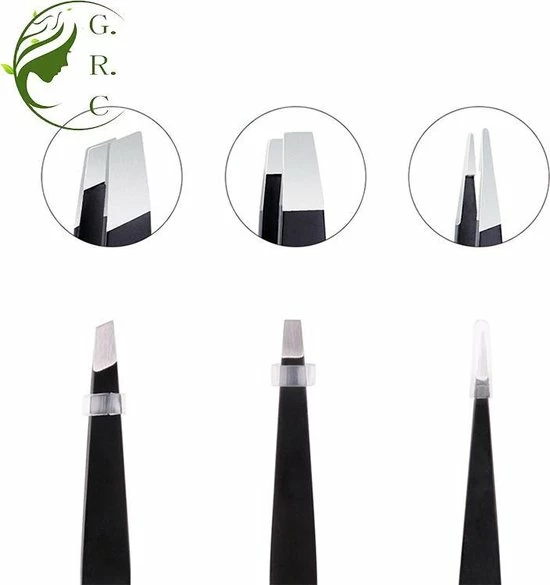 Wenkbrauw Epileer Pincet Set - Zwart -Zilver - Zacht Roze - donker roze - Set pincet professionele roestvrij staal make-up wenkbrauw pincet set met etui Topservice Wenkbrauw Epileer Pincet Set - Zwart -Zilver - Zacht Roze - Donker Roze - Set Pincet Professionele Roestvrij Staal Make-up Wenkbrauw Pincet Set Met Etui -Philips winkel 550x585 6