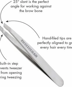 Tweezerman - Mini Slant Tweezer - Klassiek RVS - Pincet -Philips winkel 550x587 3