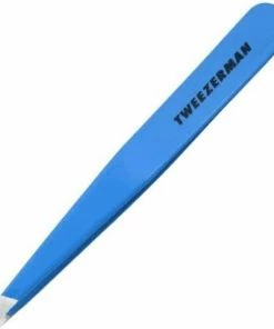 Tweezerman Pincet Schuine Punt - Slant Tweezer Blue Jewel