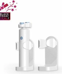 Colorful Sun? Scheermeshouder - Gezichtsborstelhouder - Wit - 1 Stuk - Gratis Tandpasta Knijper - Muurhouder - Zelfklevend - Zonder Boren - Badkamer Accessoires - Wandhouder - Gezichtsreinigingsborstels - Douche - Accessoires Voor Ontharingsapparaten