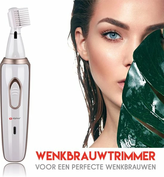 Alpina Ladyshave - Scheerapparaat Vrouwen - 4-in-1 - Lichaam En Gezicht - Incl. Wenkbrauwtrimmer - USB Oplaadbaar 8 Alpina Ladyshave - Scheerapparaat Vrouwen - 4-in-1 - Lichaam En Gezicht - Incl. Wenkbrauwtrimmer - USB Oplaadbaar - Afbeelding 8