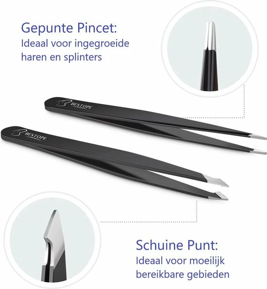 Pincet - Bestope Pincet - Pincet epileer - Pincet - Manicure set - Ontharen - Pincetten - Eyebrow - Tweezer - Epileren - Ontharing - Pincerset Pincet - Bestope Pincet - Pincet Epileer - Pincet - Manicure Set - Ontharen - Pincetten - Eyebrow - Tweezer - Epileren - Ontharing - Pincerset -Philips winkel 550x596 4
