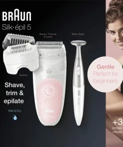 Braun Silk-épil 5 5-820 Wit/Roze - Epilator + Bikinistyler -Philips winkel 550x597 5