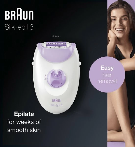 Braun Silk-épil 3-170 Epilator Voor Langdurige Ontharing 18 Braun Silk-épil 3-170 Epilator Voor Langdurige Ontharing - Afbeelding 18