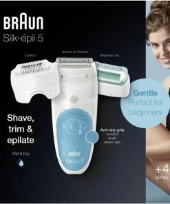 Braun Silk-?pil 5-610 Wit/Turquoise - Epilator