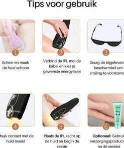 Dyla IPL Ontharingsapparaat Hair Removal - Pijnloze Haar Verwijderaar - Lichtontharing - 999.999 Flitsen - Zwart -Philips winkel 550x622