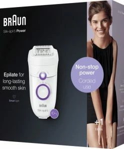 Braun Silk-?pil 5 505 Power 28 Pincetten Paars, Wit -Philips winkel 550x633 4