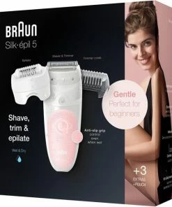 Braun Silk-?pil 5 5-620 - Epilator - Wit/Roze 16 Braun Silk-?pil 5 5-620 - Epilator - Wit/Roze -Philips winkel 550x634 4