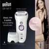 Braun Silk-?pil 9 9-710 Voor Vrouwen Voor Langdurige Ontharing, Wit/Paars