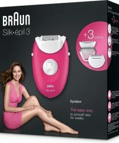 Braun Silk-épil 3 3-410 - Elektrische Epilator Voor Dames - Roze/wit -Philips winkel 550x637 1