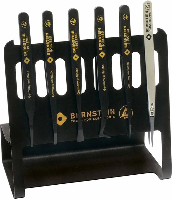 Bernstein Tools 5-190 V Pincetset 6-delig 120 Mm 1 Bernstein Tools 5-190 V Pincetset 6-delig 120 Mm