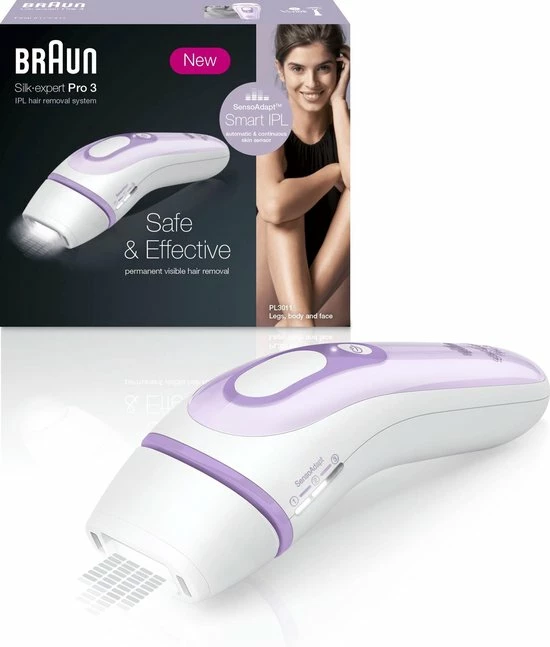 Braun Silk-expert Pro Silk·expert Pro 3 PL3011 - IPL - Zichtbare Ontharing - Wit En Lila Braun Silk-expert Pro Silk·expert Pro 3 PL3011 - IPL - Zichtbare Ontharing - Wit En Lila -Philips winkel 550x647 1