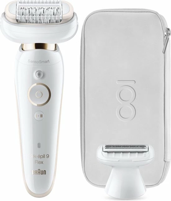 Braun Silk-?pil 9 Flex Epilator Voor Vrouwen, Design Editie Met Reisetui - Wit 13 Braun Silk-?pil 9 Flex Epilator Voor Vrouwen, Design Editie Met Reisetui - Wit - Afbeelding 13