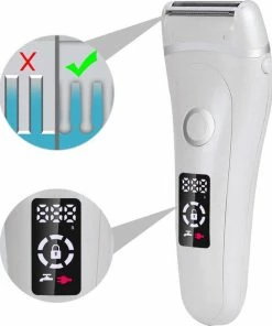 Lipa 588 Ladyshave Waterproof - Draadloos - Droog En Nat - 1.5 Uur Gebruik Zonder Opladen - LED Indicator Batterijstatus - USB Opladen - Gezicht, Oksels, Benen En Bikinilijn - Draaibare Kop -Philips winkel 550x653 1
