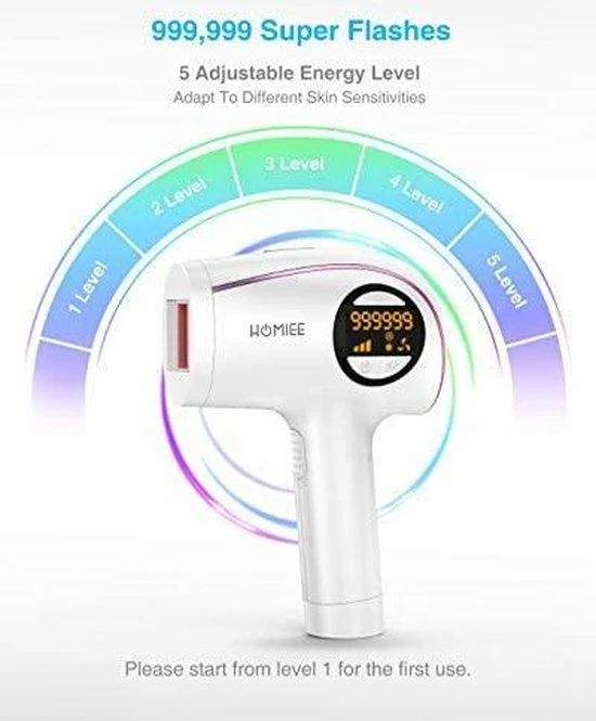 IPL Ontharingsapparaat, Thuisgebruik IPL Haarverwijderaar 999,999 Lichtimpuls & 3 Cm Ontharingsgrootte, Duurzame Ontharingsapparaat Laser Voor Lichaam, Gezicht, Bikinizone, Intieme Delen 14 IPL Ontharingsapparaat, Thuisgebruik IPL Haarverwijderaar 999,999 Lichtimpuls & 3 Cm Ontharingsgrootte, Duurzame Ontharingsapparaat Laser Voor Lichaam, Gezicht, Bikinizone, Intieme Delen - Afbeelding 14