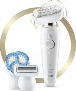 Braun Silk-épil 9 Flex 9-010 - Voor Vrouwen Met Flexibele Kop Voor Ontharen, Wit/Goud