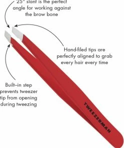 Tweezerman Slant Tweezer Pincet Signature Red - Studio Line -Philips winkel 550x667 2