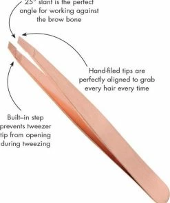 Vardaan Professionele Roze Pincet| RVS Pincet| Epileer Pincet| Rose Gold Tweezer| Eyebrow Tweezer | Unisex Beauty Tool | Wenkbrauwen Epileren -Philips winkel 550x670 5